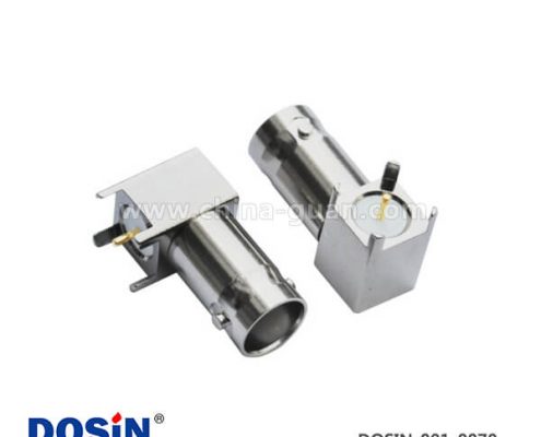 bnc 連接器 型號 方頭 5引腳射頻同軸彎式母頭PCB板端