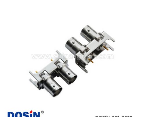 bnc 連接器 壓電母頭直式鋅合金50歐姆射頻同軸PCB板端