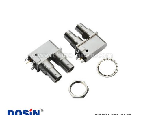 bnc接頭阻抗50歐姆引腳母頭射頻同軸連接器PCB板端