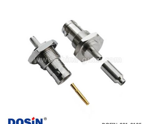 bnc單芯連接器同軸射頻穿墻直式50歐母頭接板