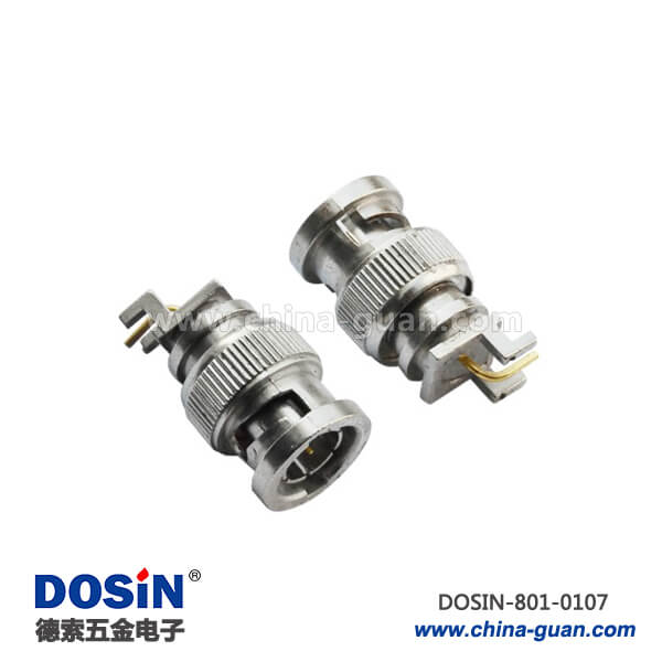 801-0107 同軸電纜 bnc90度公頭50歐姆射頻連接器