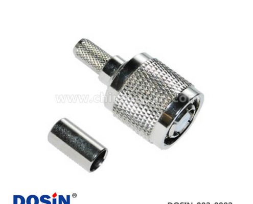 tnc連接器反極直式壓接公頭射頻同軸連接器線纜RG58_RG174 _RG179