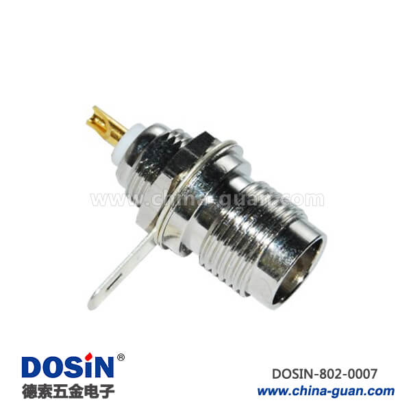 射頻同軸連接器直式穿墻母頭TNC連接器