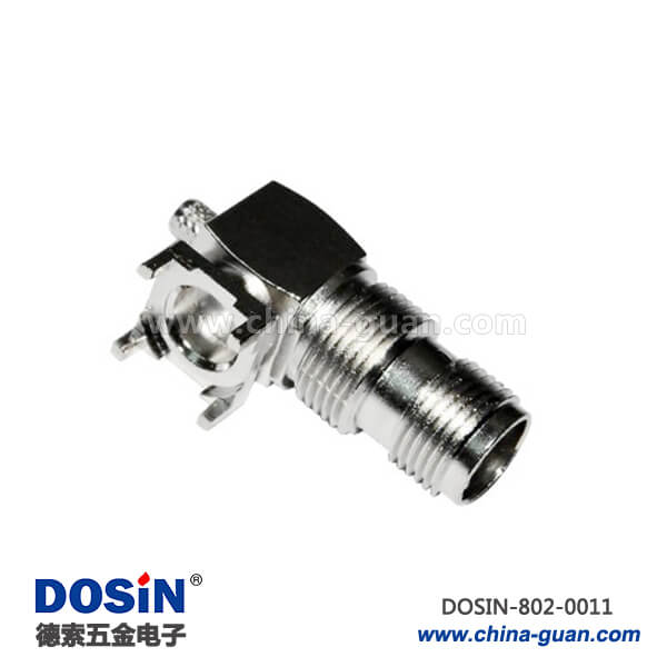 射頻pcb連接器同軸tnc彎式穿墻式母頭連接頭