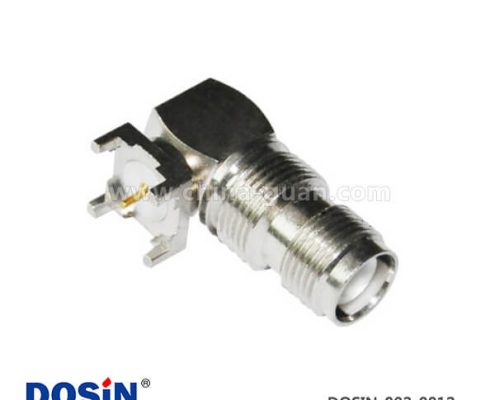 pcb射頻連接器板端4腳彎式穿墻式母頭tnc連接器