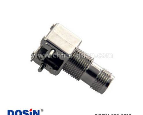 pcb連接器射頻同軸板端插座彎式引腳穿墻式tnc連接器