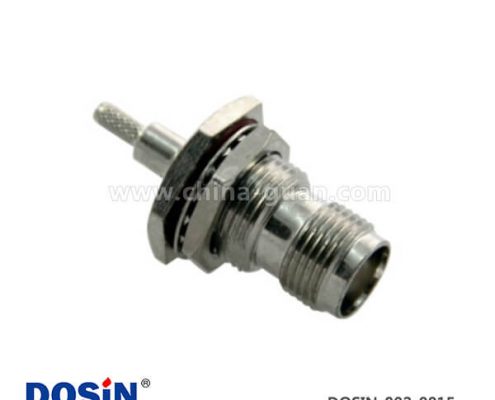 專業(yè)射頻同軸連接器防水直式穿墻式母頭壓接同軸tnc線纜RG58_RG59_RG6_RG174