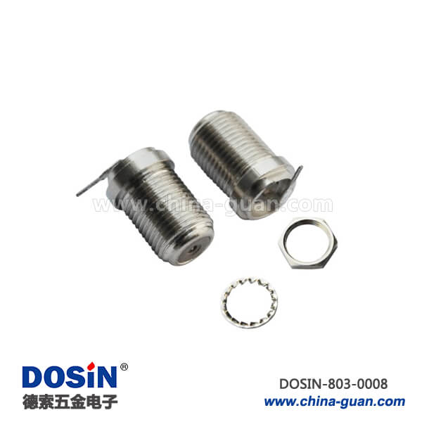 機頂盒接線頭RF射頻同軸F頭連接器穿墻接線