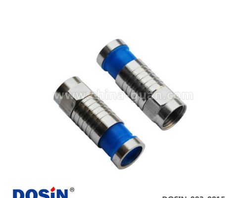 有線電視連線接頭F頭射頻同軸連接器直式公頭