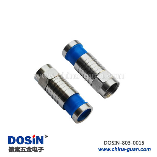 有線電視連線接頭F頭射頻同軸連接器直式公頭