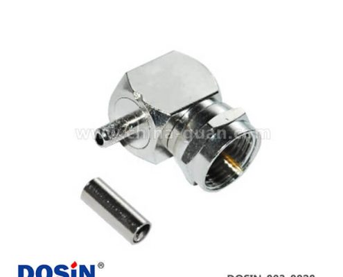 f頭轉(zhuǎn)角連接器壓接公頭RF射頻同軸接線(xiàn)