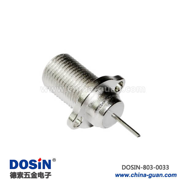 母連接器 F型RF同軸射頻直式母頭穿墻