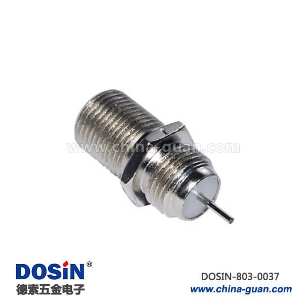 有線(xiàn)電視線(xiàn)連接器F頭直式穿墻母頭射頻同軸RF