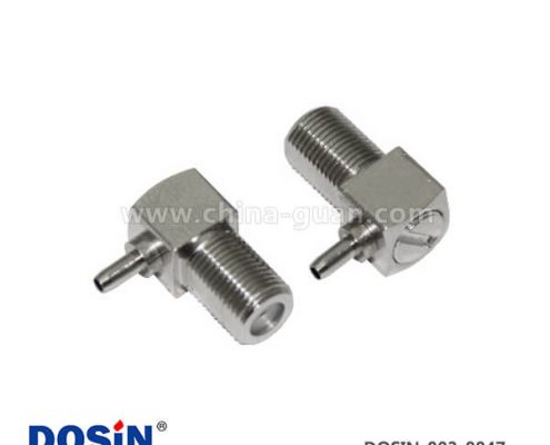 彎式電連接器F頭射頻同軸壓接RF母頭接線