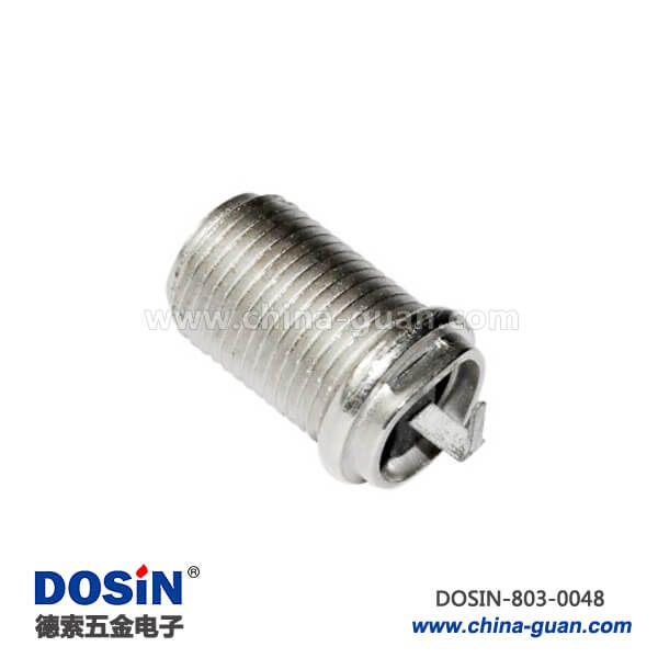 有線電視 f頭彎式穿墻母頭RF射頻同軸連接器