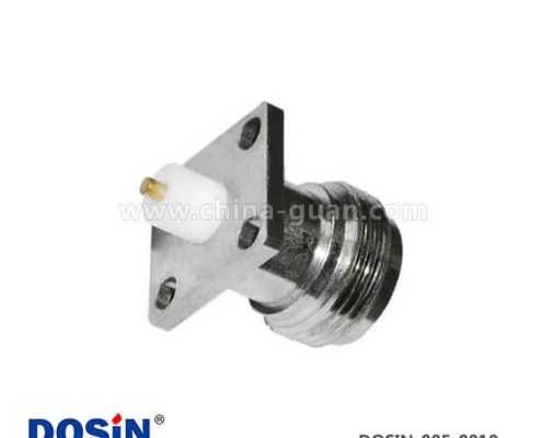 n型射頻連接器直式母頭4孔方形法蘭盤面板安裝