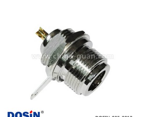 n型同軸連接器直式穿墻母頭焊接連接器