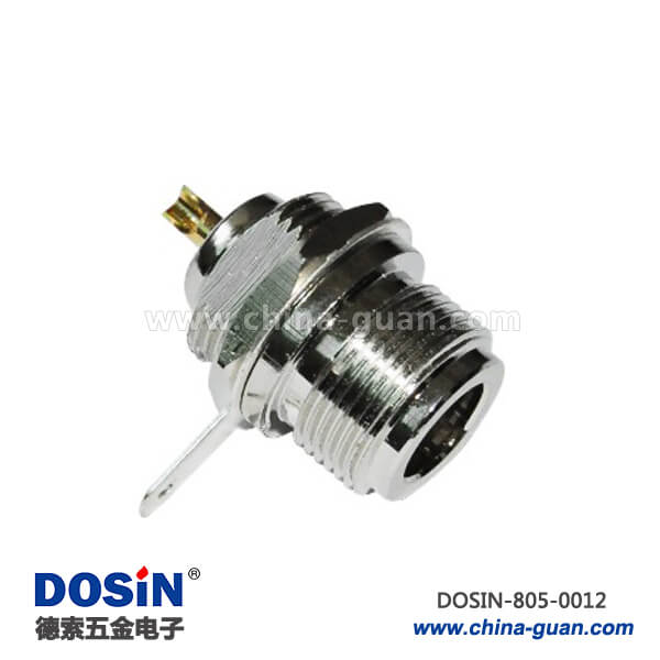 n型同軸連接器直式穿墻母頭焊接連接器 n型同軸連接器直式穿墻母頭焊接連接器