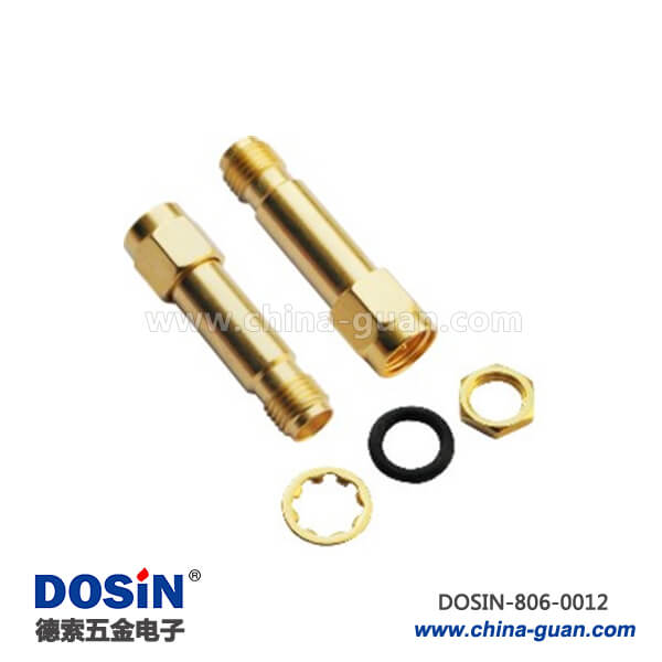 sma連接器 連接器同軸射頻穿墻式母頭轉(zhuǎn)接反極公頭