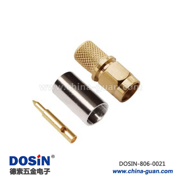 sma同軸連接器接頭視頻螺紋連接直式公頭線纜 sma同軸連接器接頭視頻螺紋連接直式公頭線纜