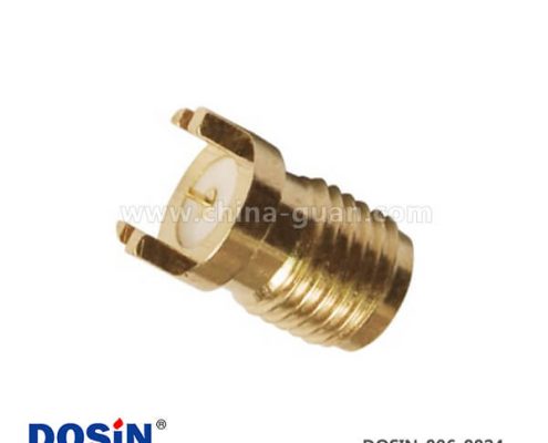 sma;連接器射頻同軸直式鍍金PCB插座板端