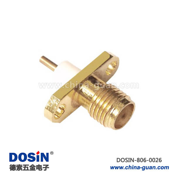 sma 連接器2孔法蘭直式母頭面板安裝