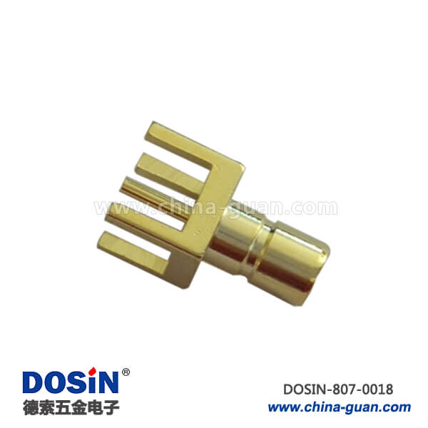 smb 連接器射頻同軸直式母頭4腳PCB板端插座