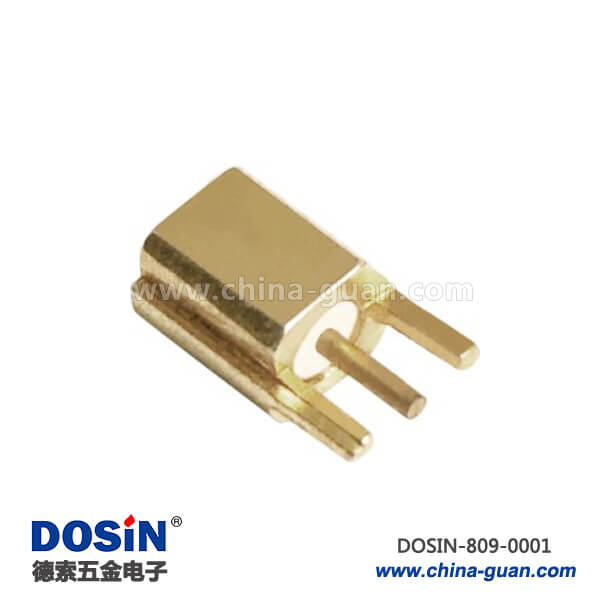 優(yōu)質(zhì)射頻同軸連接器直式母頭2角PCB板插座板端MMCX接頭