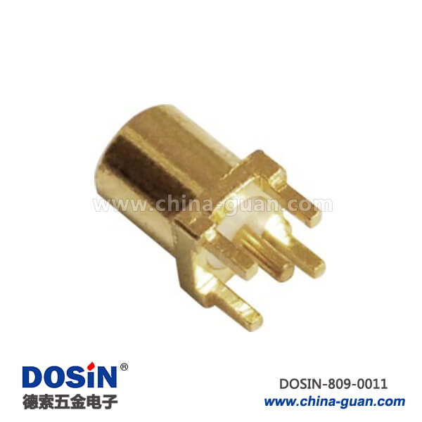 電路板連接器mcx射頻同軸 直式鍍金PCB板端