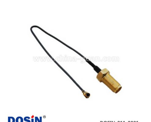 sma鍍金穿墻式母頭射頻同軸線材接ipex