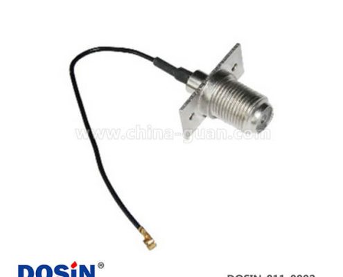 法蘭兩孔f母頭射頻同軸跳線線材接ipex