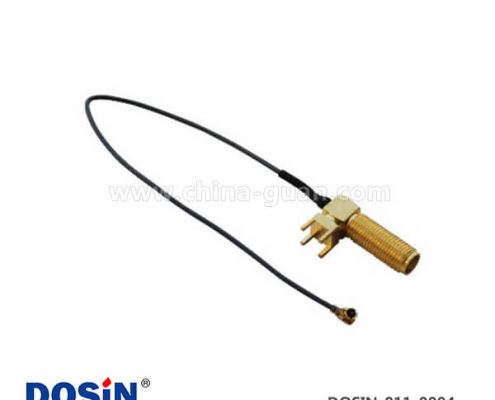 sma彎插鍍金射頻同軸線材接ipex