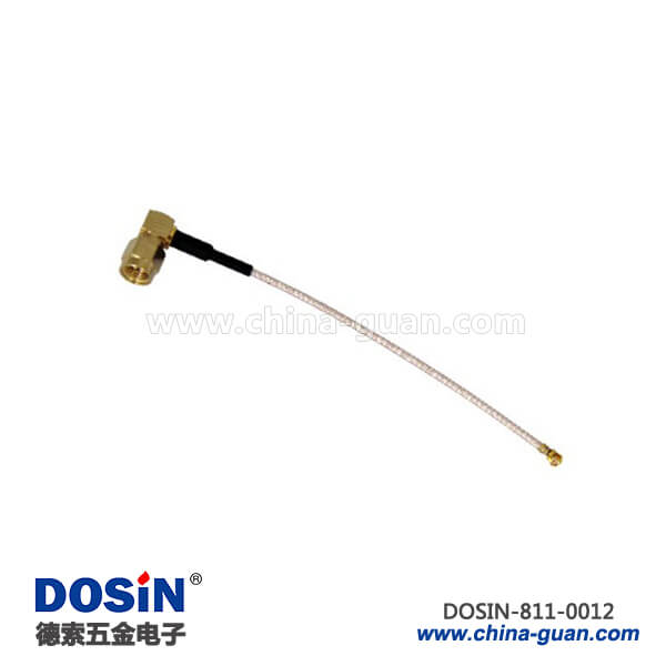 811-0012 sma彎公頭rg316射頻同軸線材接ipex
