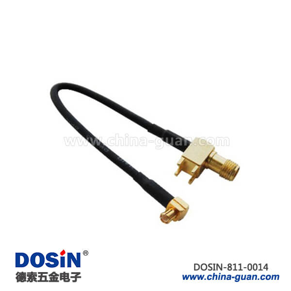 sma頭rg58/179射頻同軸線材接mcx彎頭