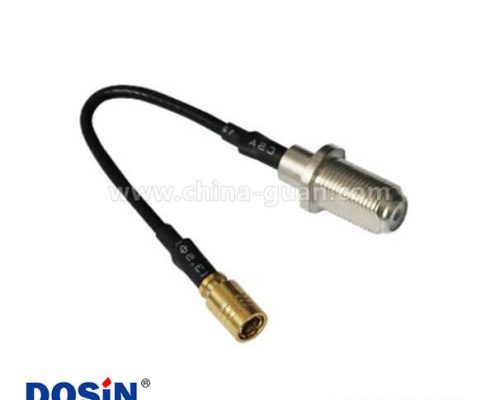 f穿墻母頭rg174射頻同軸線材接smb公頭