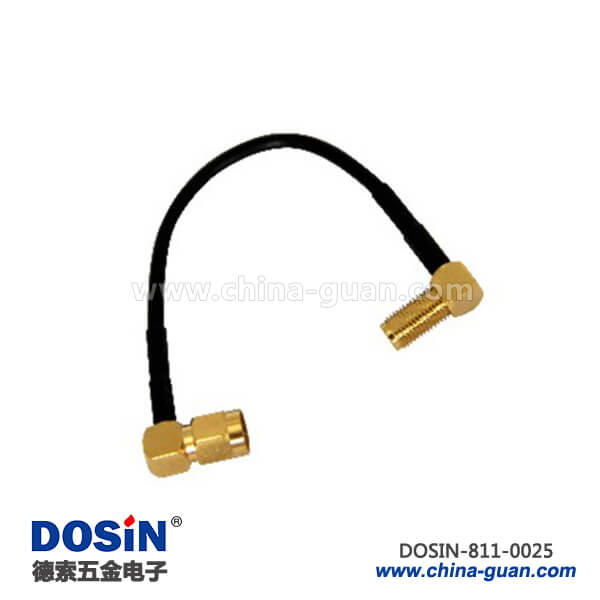 sma型90度公頭射頻同軸線材接sma