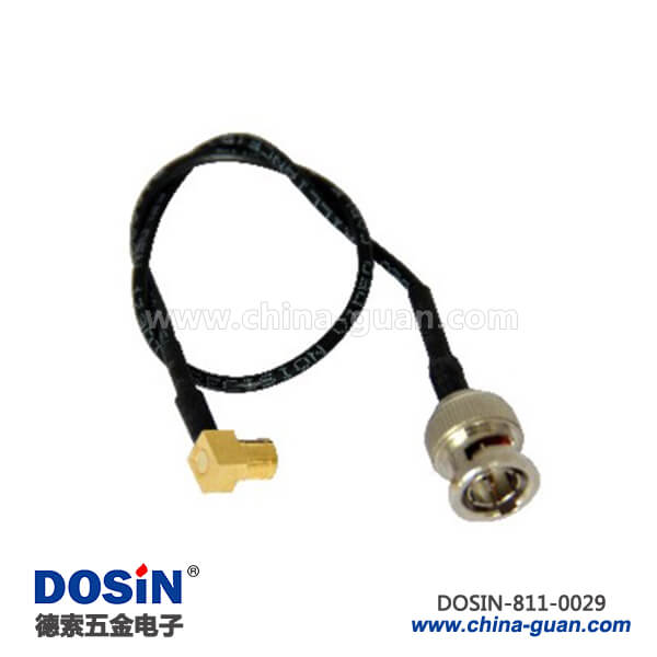 bnc直公頭rg174射頻同軸線材接mcx彎頭