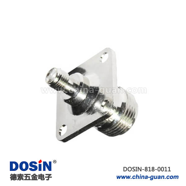 n頭轉(zhuǎn)sma 4孔方形法蘭盤母頭轉(zhuǎn)母頭