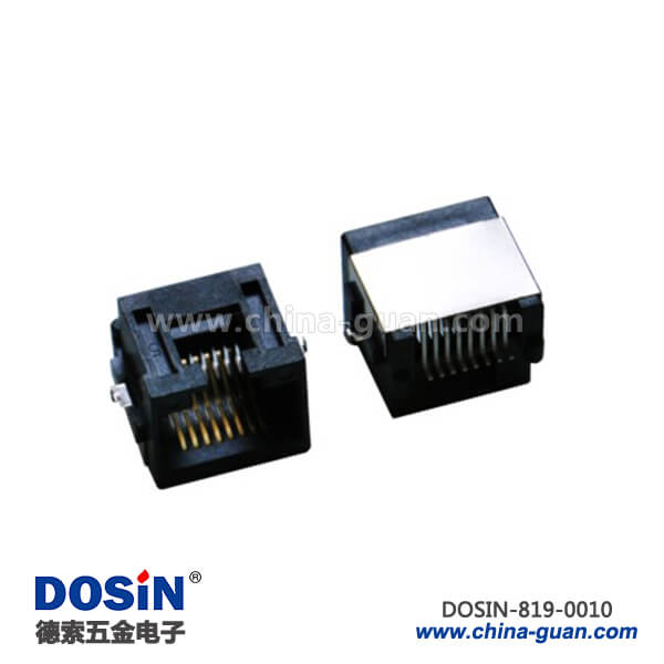 RJ45連接器8P8C SMT型屏蔽PH5.46mm