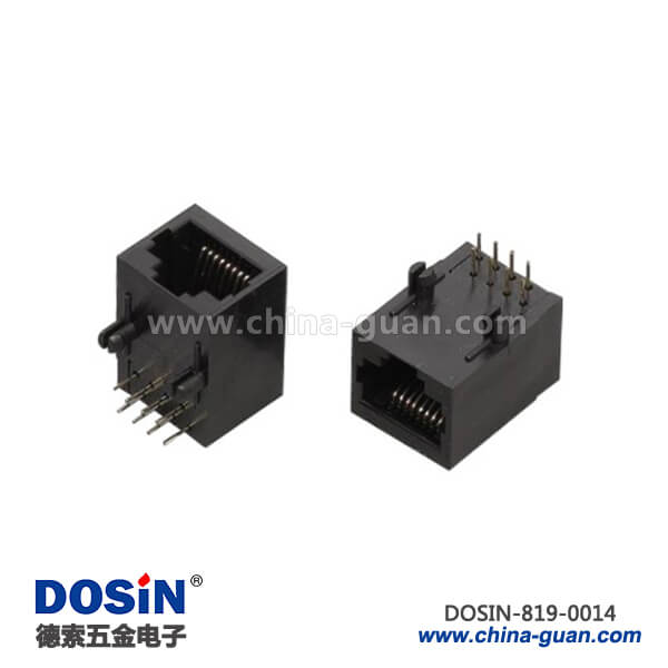 塑料母頭彎式RJ45連接器8P8C