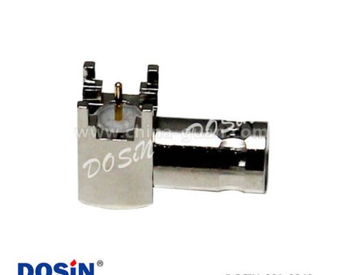 bnc母頭連接器彎式4腳PCB插板