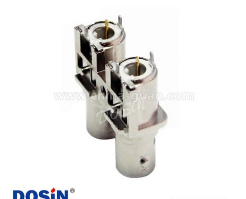 bnc雙母頭直式PCB板端連接器