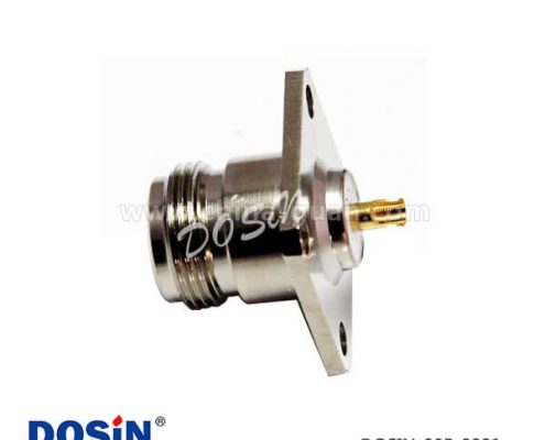 n型母頭連接器4孔方形法蘭焊線面板安裝