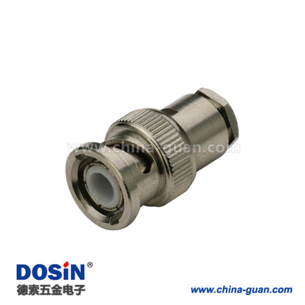 bnc 螺紋連接直式鋅合金 公頭射頻同軸電纜連接器