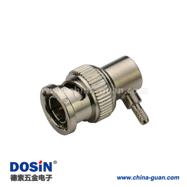 DOSIN-801-1013 BNC彎式射頻同軸線纜連接器公頭50歐姆