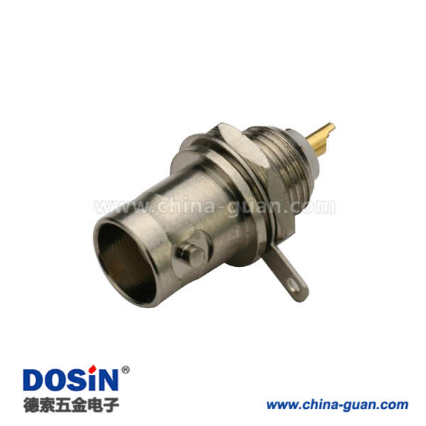 BNC穿墻母頭50歐姆鋅合金射頻同軸連接器