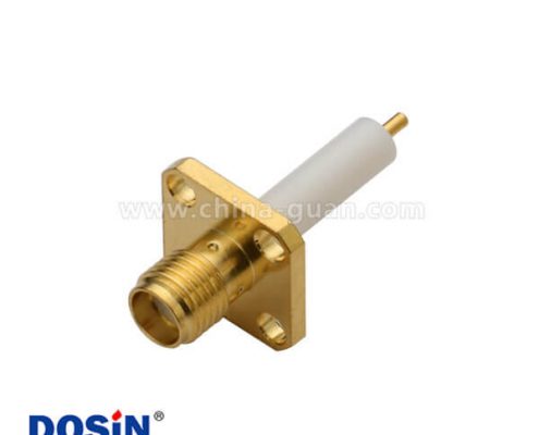 sma法蘭盤(pán)4孔直式母頭延長(zhǎng)鐵氟龍面板安裝板端計(jì)算機(jī)視頻線(xiàn)接頭