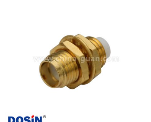 SMA穿墻連接器面板安裝有線電視線直通頭母頭射頻同軸