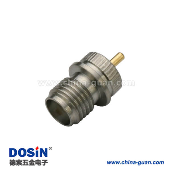 SMA不銹鋼直式50ohm接頭母頭面板安裝式