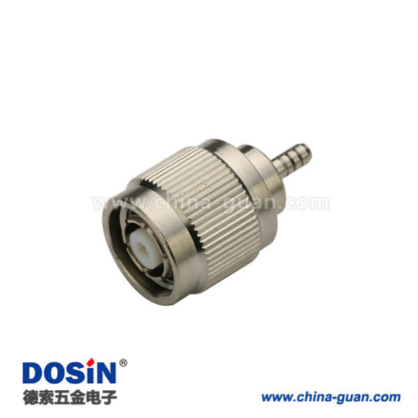 DOSIN-802-1007 tnc連接器RG400反極直式壓接插頭同軸線纜